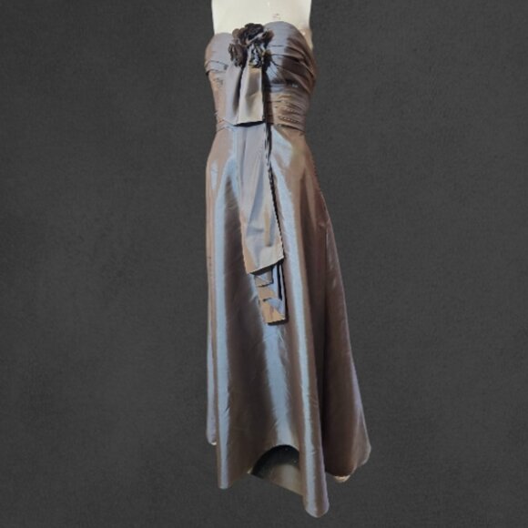 Juniors Vintage MORI LEE By MADELINE GARDNER Bridesmaid Prom Formal sz 7 - Picture 13 of 16